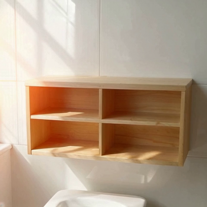 Bamboo Over-The-Toilet Storage Shelf – 3-Tier Bathroom Tower Rack