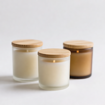 Scented Candles – Set of 3 Soy Wax Candles, Lavender, Fresh Linen & Sandalwood