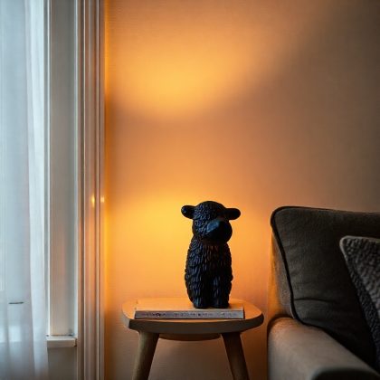 Honey & Ivy Mooshie Table Lamp in Black at Urban O - Scene - Haven & Hearth home decor