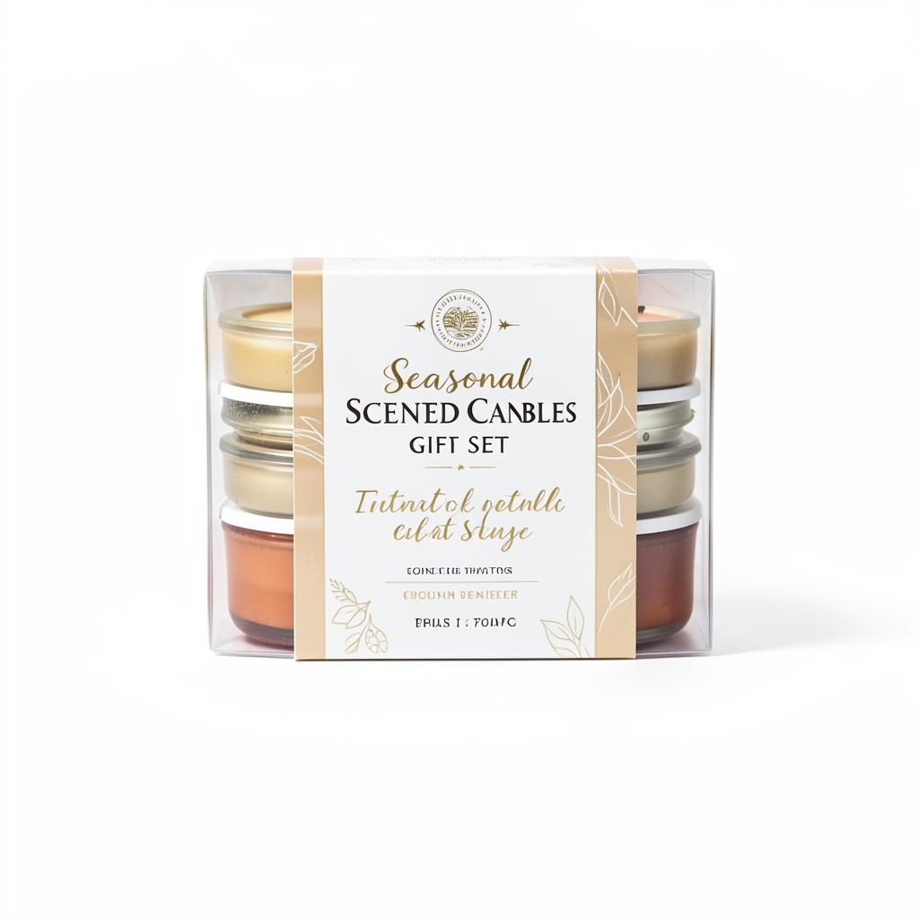 Seasonal Scented Candles Gift Set - White - Haven & Hearth